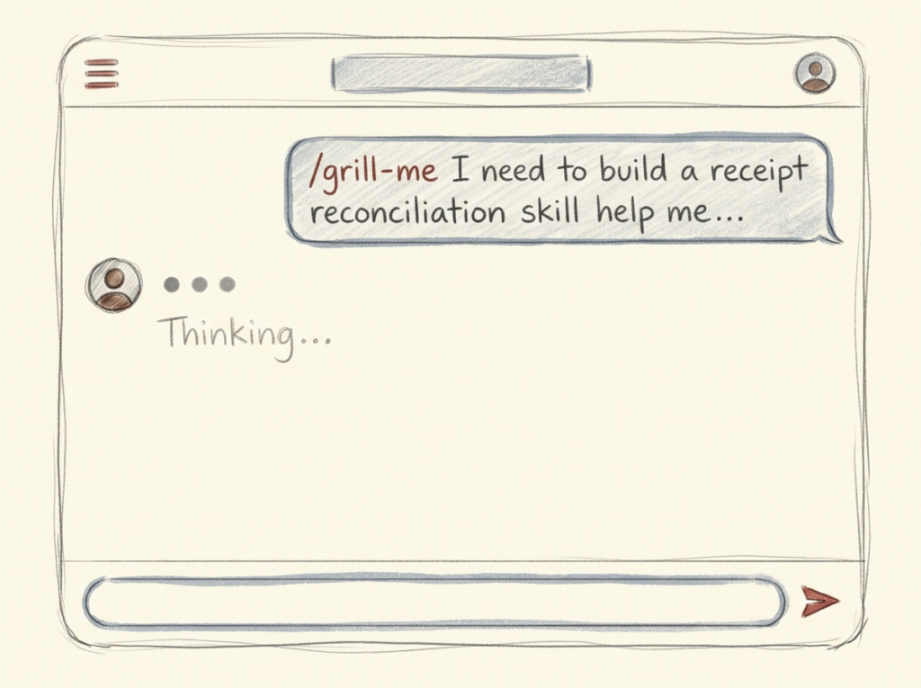a mock UI of a chat application.