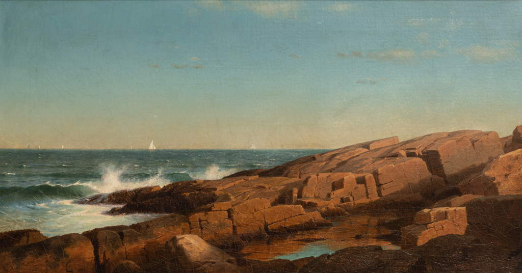 Rocks at Narragansett, 1863