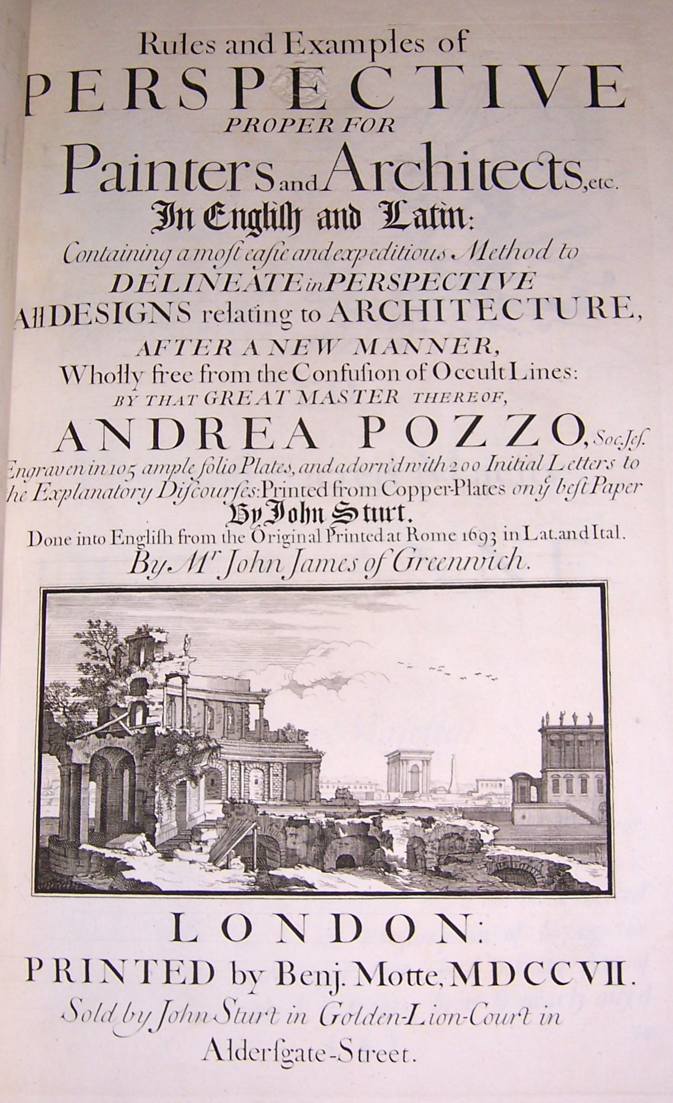 Translation of Andrea Pozzo