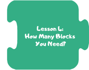Green Lesson 4 block piece.