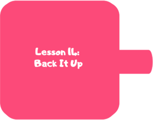 Pink Lesson 14 block piece.