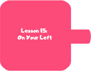 Pink Lesson 15 block piece.