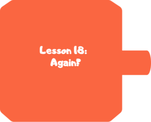 Orange Lesson 18 block piece.