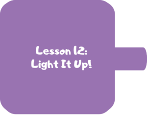 Purple Lesson 12 block piece.
