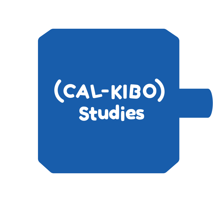 CAL KIBO studies blue block piece.