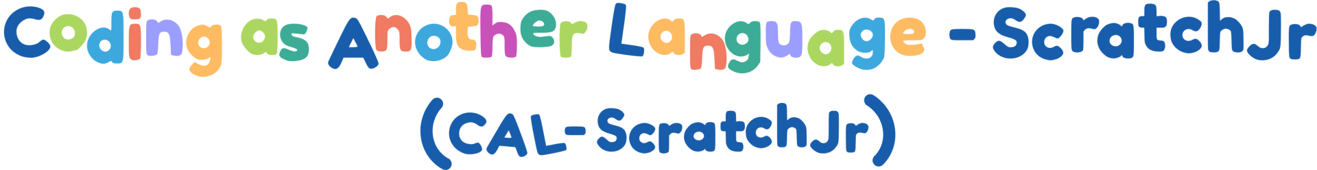 Coding as Another Language Scratch Junior logo.