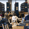 Students studying in O'Neill Library