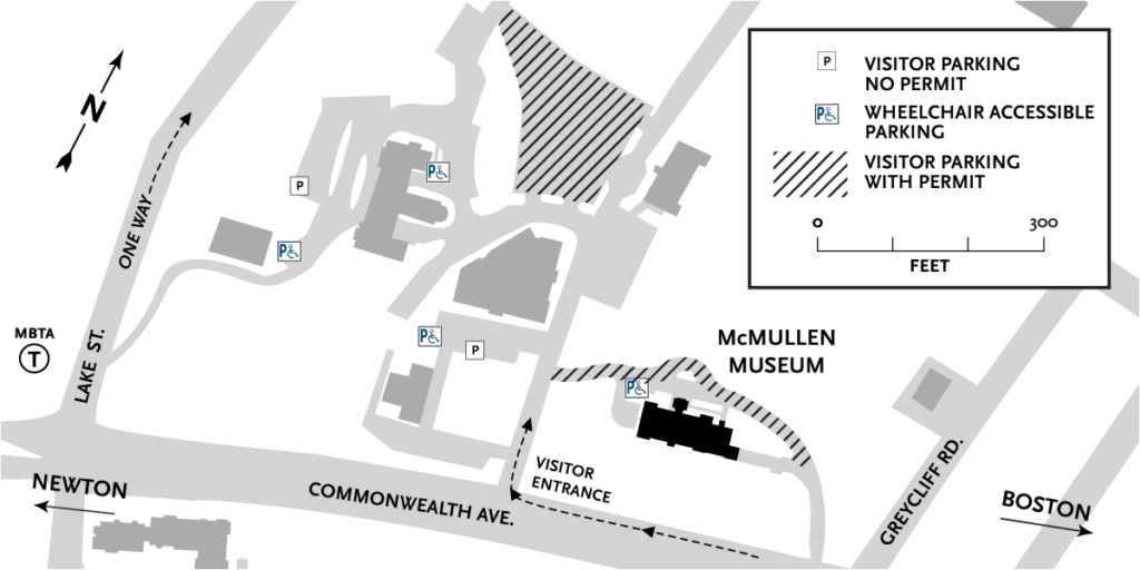 Boston College parking map