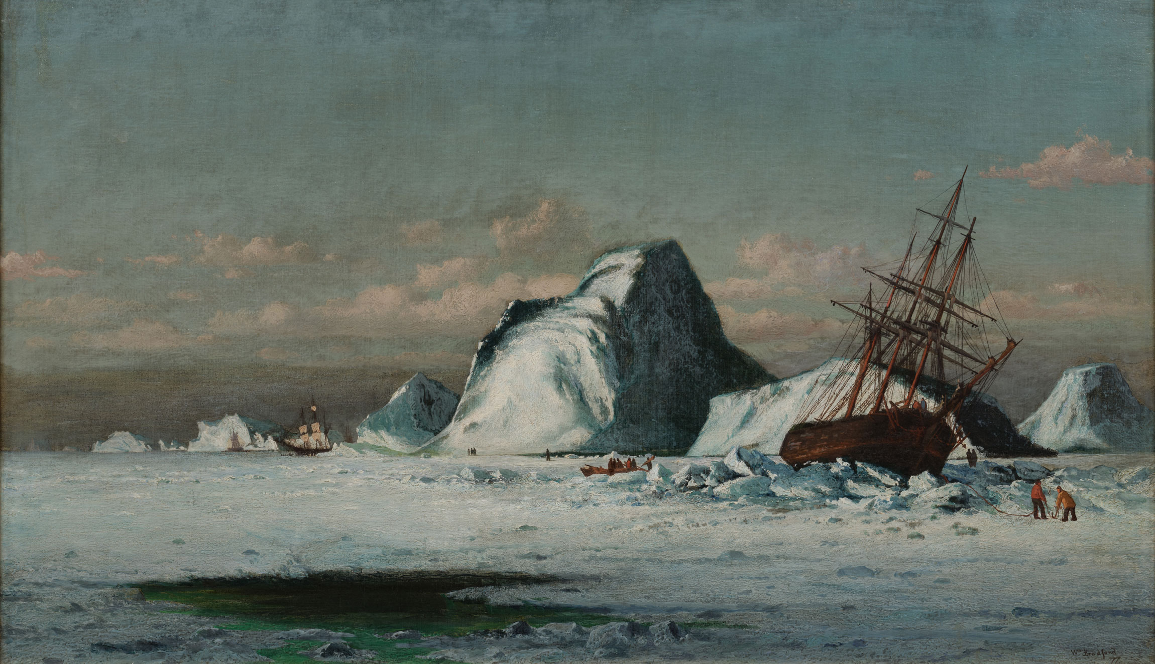 Trapped in Packed Ice