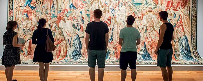 Docent tour at the McMullen Museum