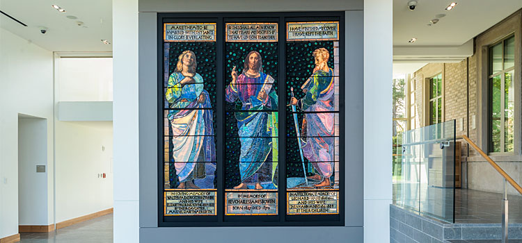La Farge stained glass windows at the McMullen