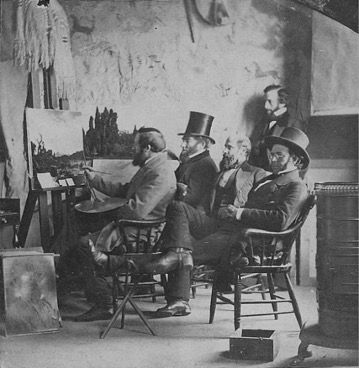 Albert Bierstadt at His Easel