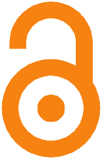 Orange circular lock shown in "unlocked" position - the Open Access logo.